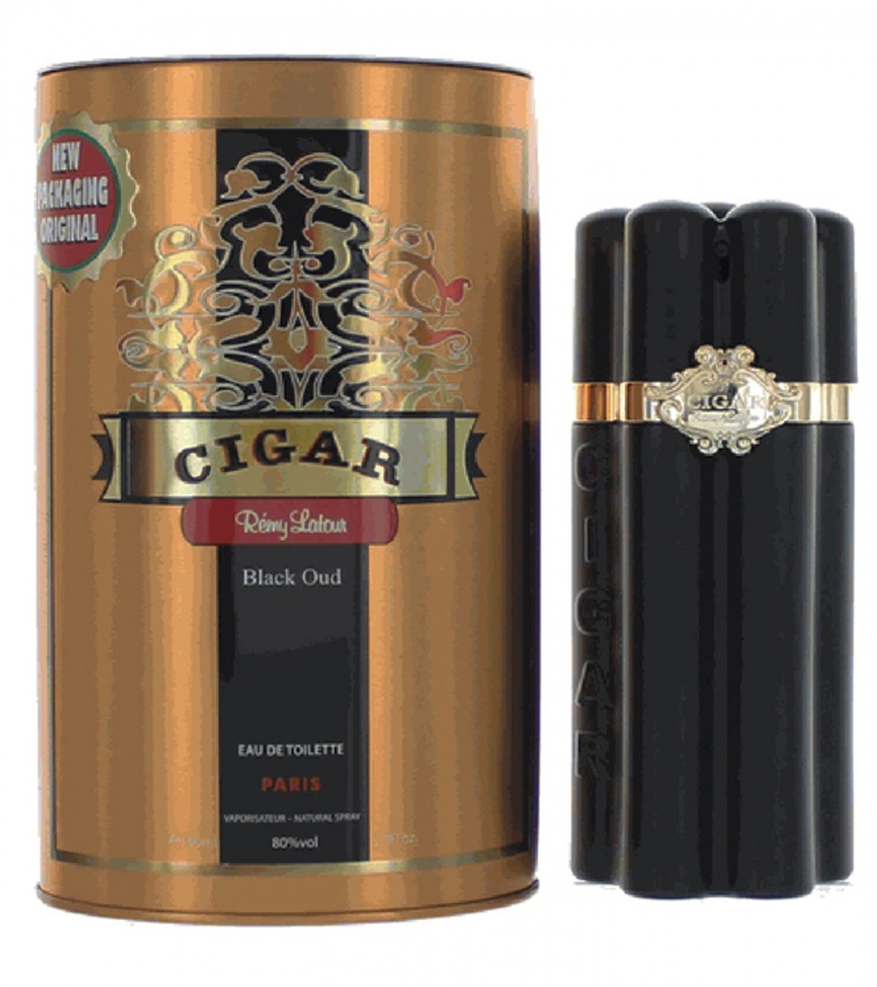 Remy Latour Cigar Black Oud Perfume For Men Eau De Toilette Spray, 3.3 Ounces - 100 ml