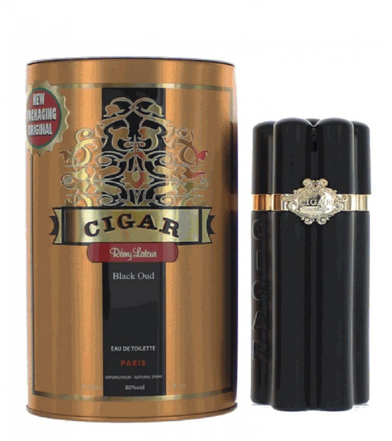 Remy Latour Cigar Black Oud Perfume For Men Eau De Toilette Spray, 3.3 Ounces - 100 ml