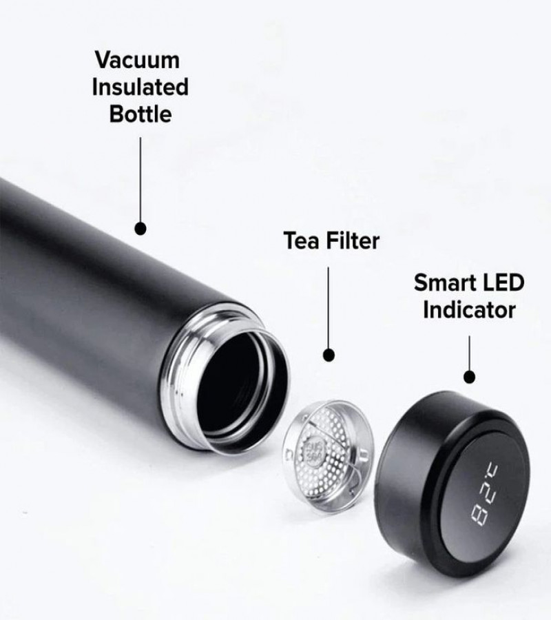 500ML Temperature Display 304sus Stainless Steel Water Bottle