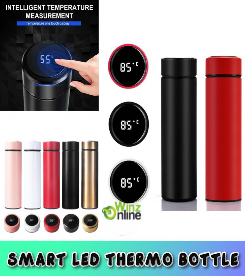500ML Temperature Display 304sus Stainless Steel Water Bottle