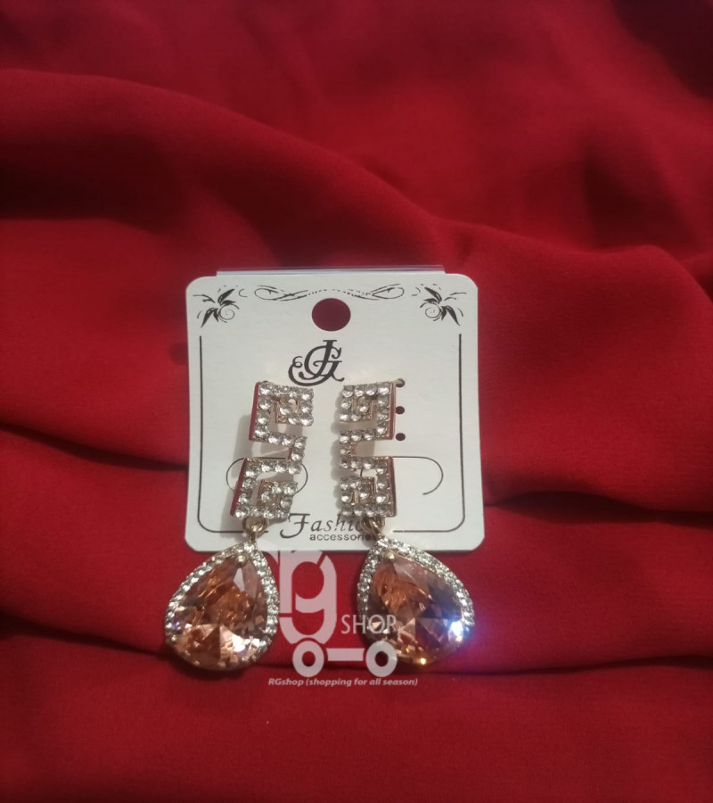 New arrival Orange color fancy earring