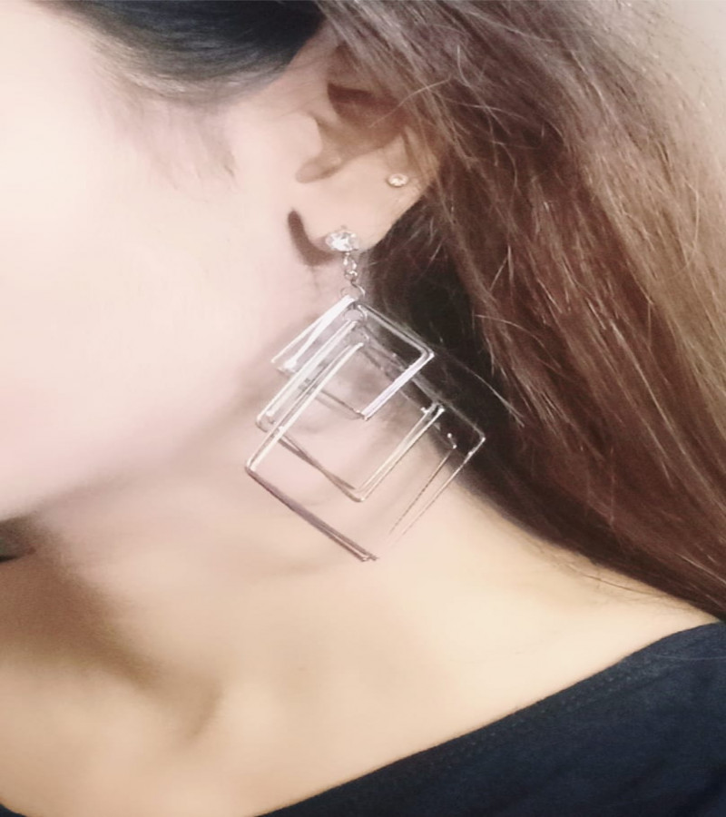 New Eid Arrival Golden and Silver color 6 layer earrings