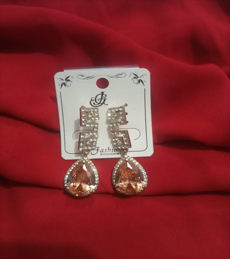 New Eid arrival Orange color fancy earring