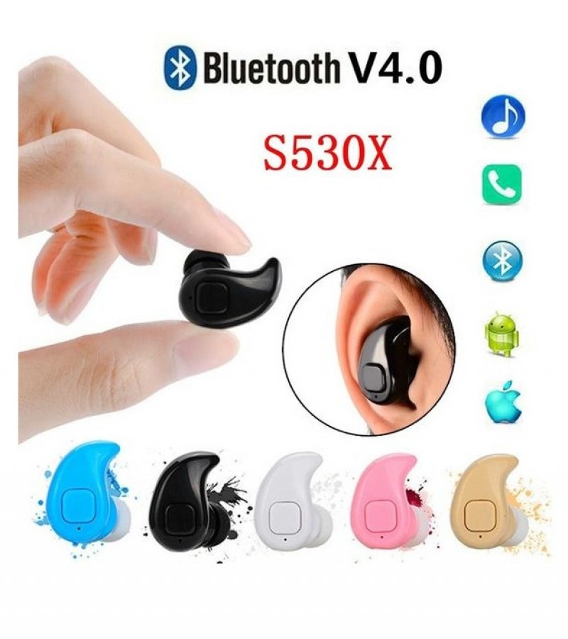 S530 Mini Invisible Ultra Small Bluetooth 4.0 Stereo Earbud Headset