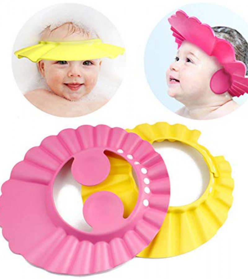 Baby Bath Shower Cap , Soft Adjustable Visor Hat