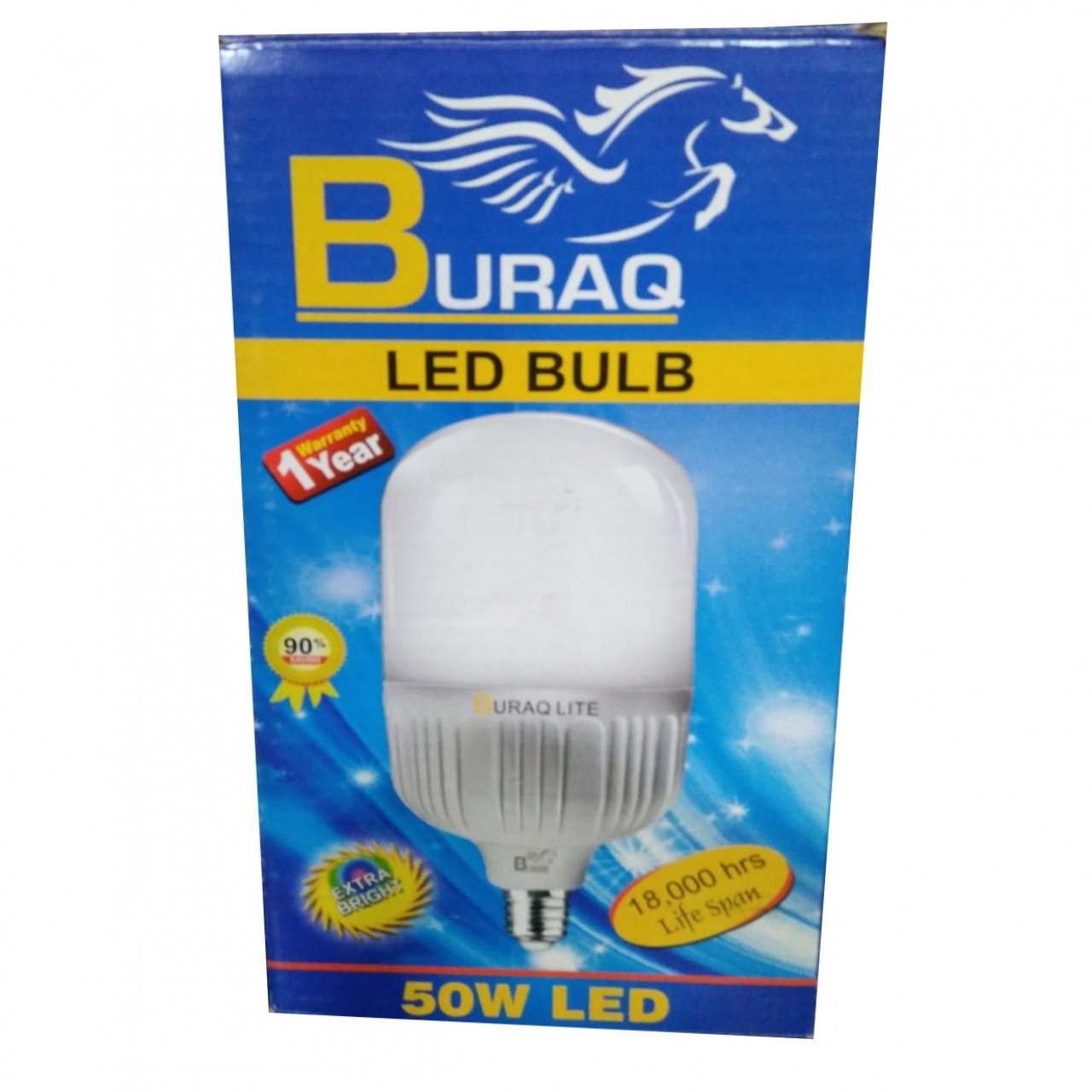Buraq Extra Bright LED Bulb - 50W - 1 Year Warranty