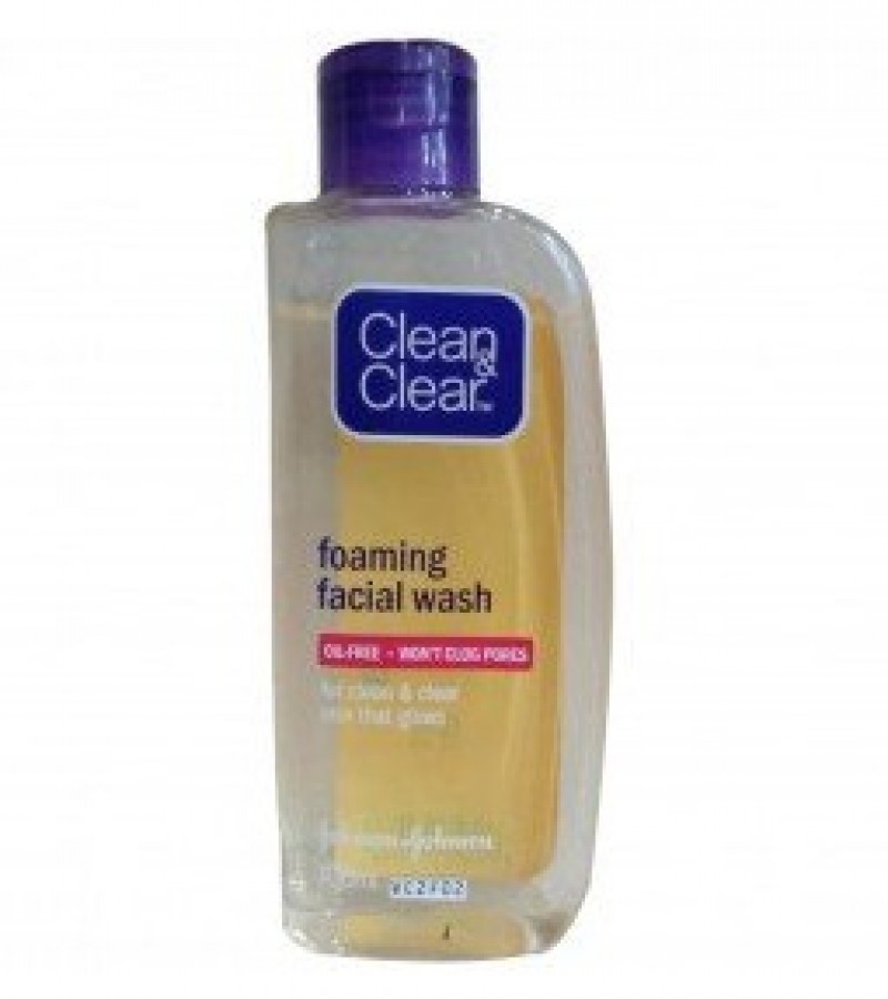 Clean & Clear Foaming Facial Wash - Oil Free - 100ML