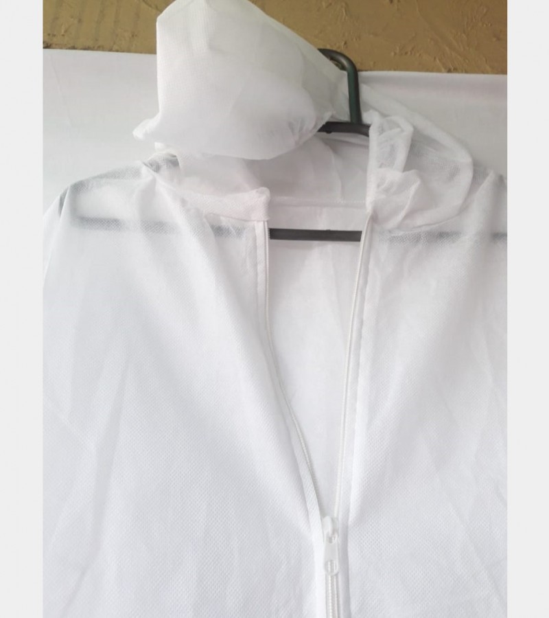 Body Protection Disposable Coverall Suit with Shoe Covers - 70gsm