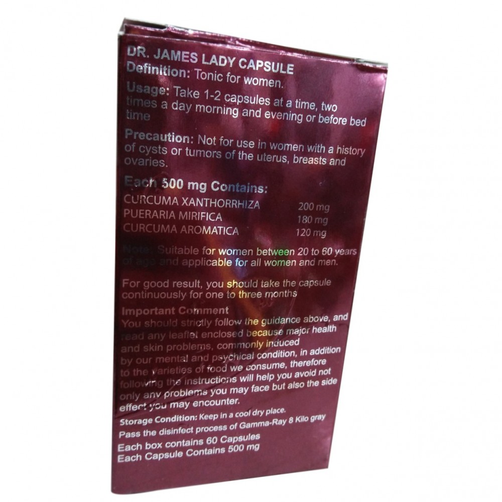Dr. James Lady Capsule Skin White & Smooth Beauty Face - 500mg