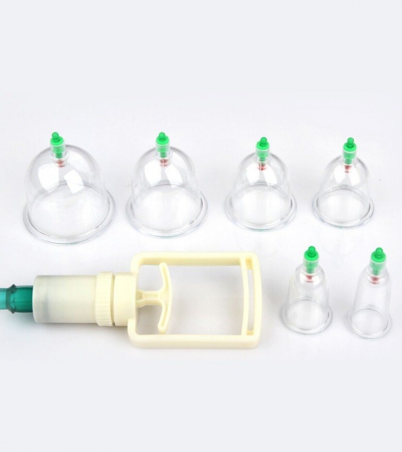 Hijama Medical Vacuum Cupping Suction Therapy Device Set (12 Cups)