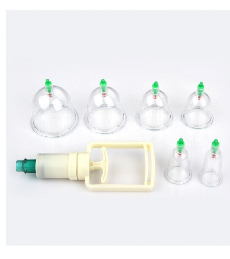 Hijama Medical Vacuum Cupping Suction Therapy Device Set (12 Cups)