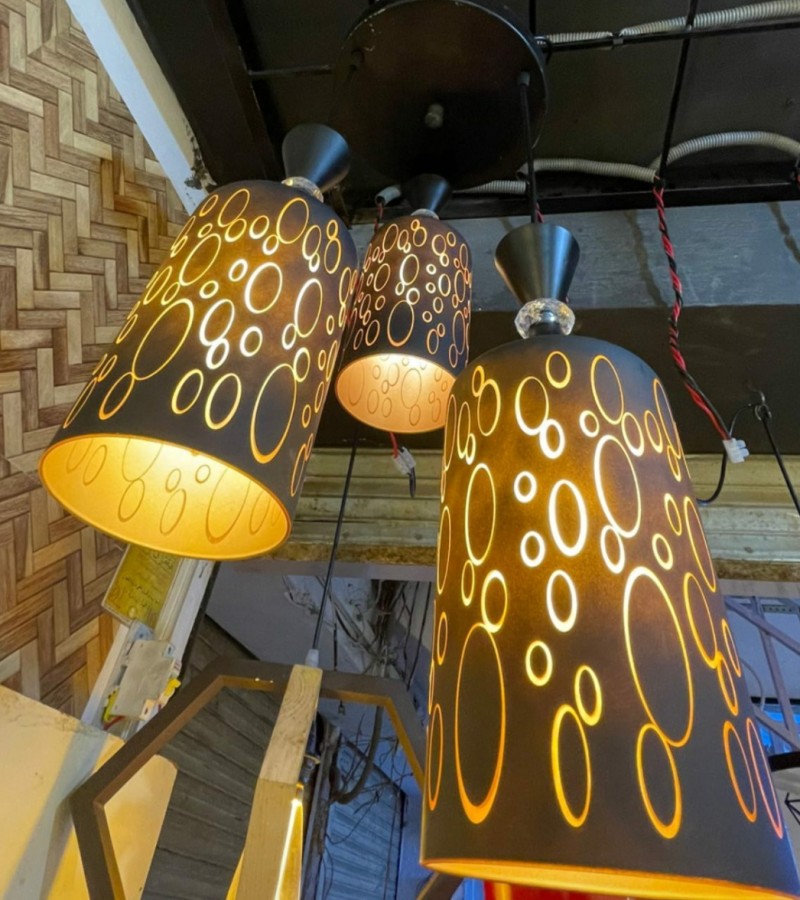 Imported Cylinder Shape Circle Design Glass Hanging Light/ Chandelier