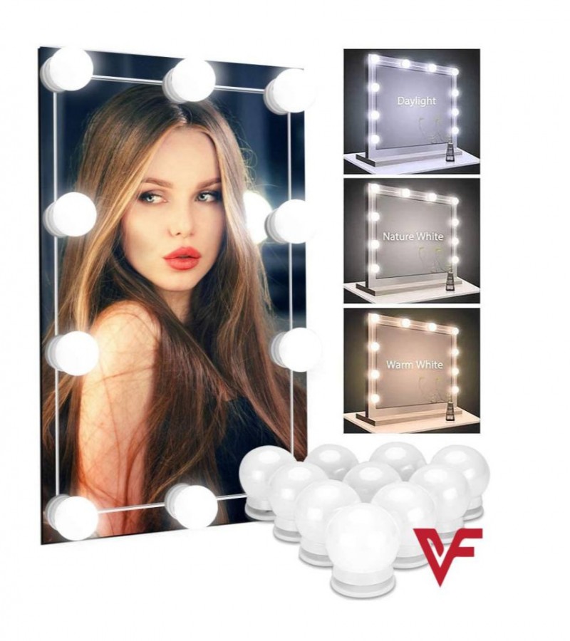 LED Bulb Mirror Light Vanity Mirror Lamp Kit Lens Headlight Bulbs Kit