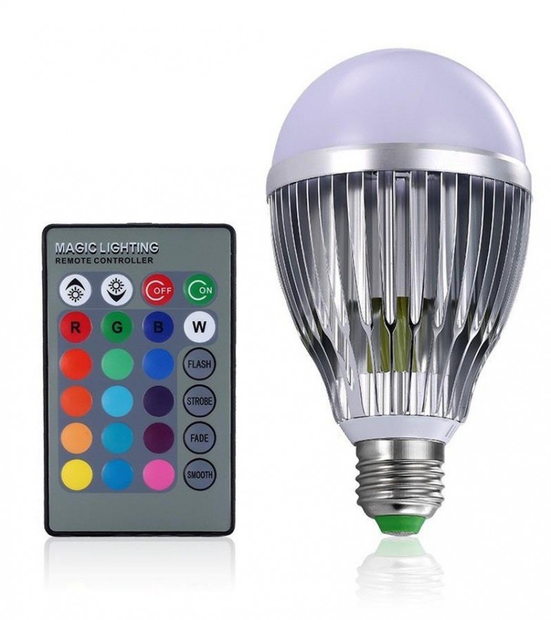 Led Rgb Bulb Light Model - Remote Control