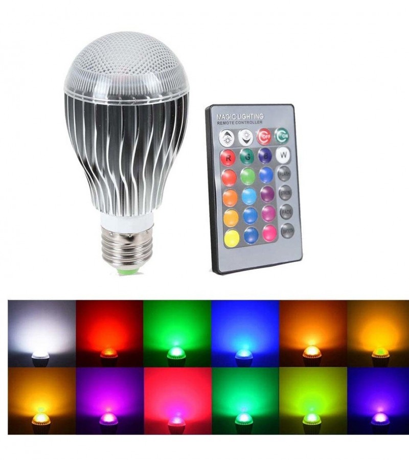 Led Rgb Bulb Light Model - Remote Control