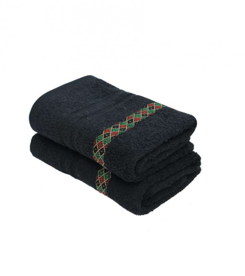 Multicolored Square Lace Face Cloth Hand Towel , 16 x 27 Inches
