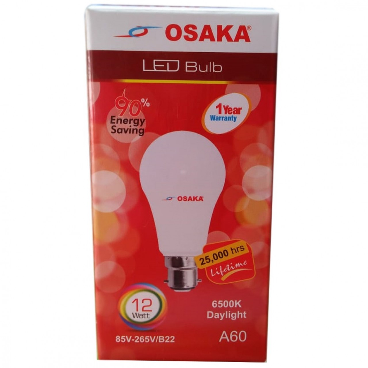 OSAKA LED Bulb B22 - 12 Watt – 1 Year Warranty