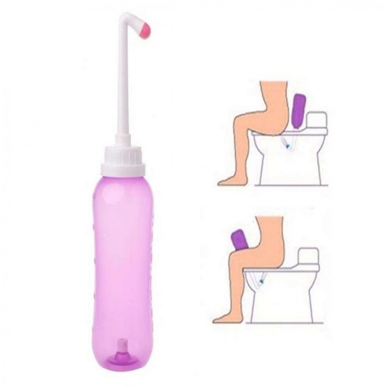 Portable Bidet Spray Travel Hand Held Plastic Bottle - 500Ml
