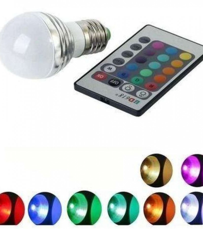RGB LED Bulb With Remote Control -