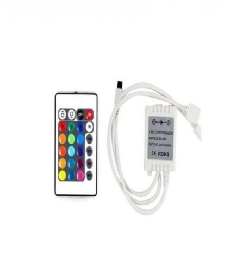 RGB Remote Control Led Strip Light - Complete Kit With 12V Adapter