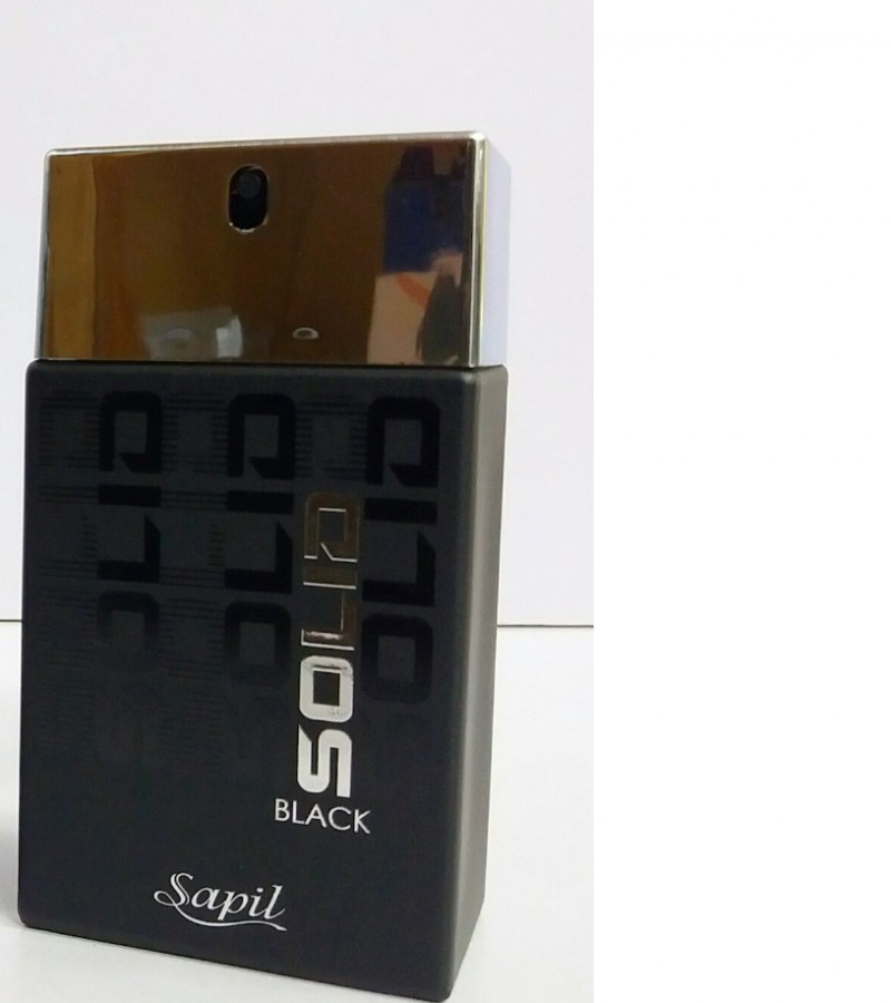 Sapil Solid Black EDT For Men 100ml