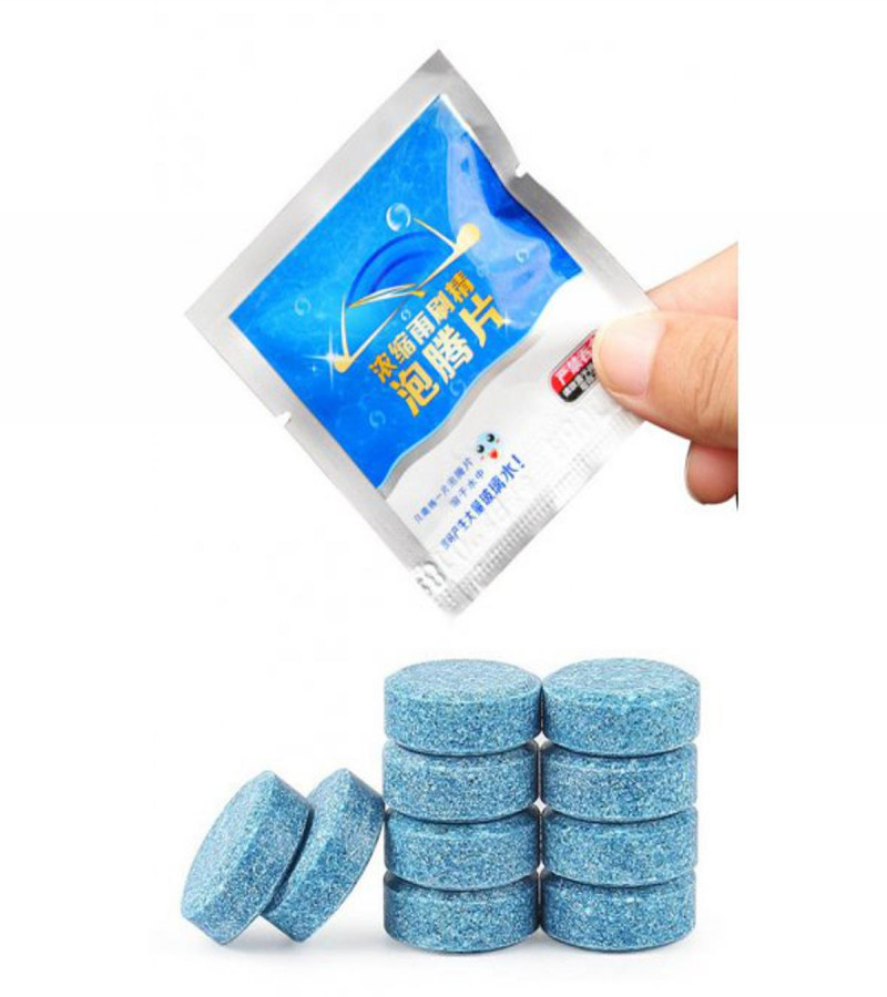 5pcs(1Pc=4L) Car Solid Cleaner Effervescent Tablets Spray Cleaner Car Window Windshield Glass Cleaning Auto Accessories