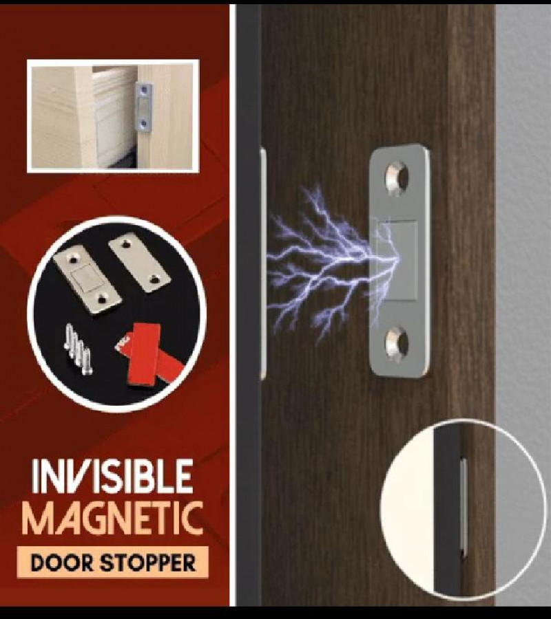 Magnetic Door Catch - Ultra Thin Cabinet Door Magnetic Catch for Drawer Magnets Adhesive Cabinet Latch Magnetic Closures