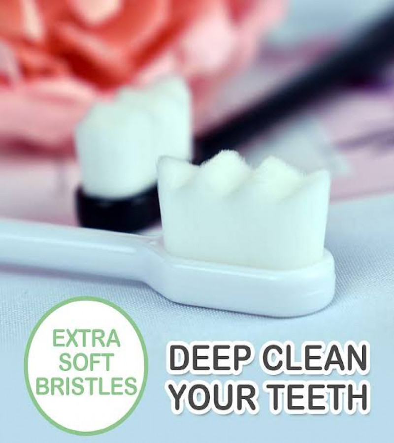 Ultra Fine Soft Toothbrush Nano Bristle Adult Tooth Brush Teeth Deep Cleaning Dental Oral Care Antibacterial Gum