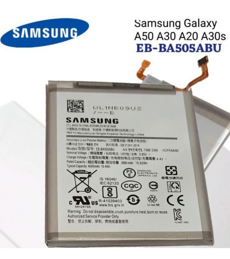 samsung a20 battery specs