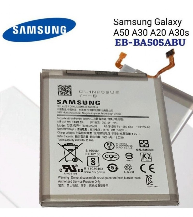 Samsung A30s Battery Replacement EB-BA505ABN Battery with 4000mAh Capacity-Silver