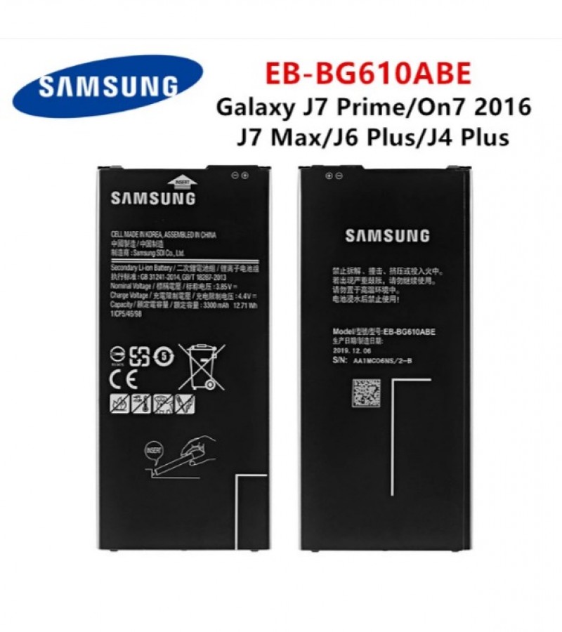 Samsung Galaxy J6 Plus Battery Replacement EB-BG610ABE Battery 3300mAh Capacity_Black