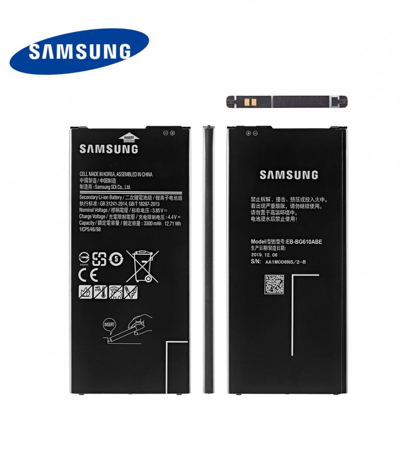 Samsung Galaxy J6 Plus Battery Replacement EB-BG610ABE Battery 3300mAh Capacity_Black