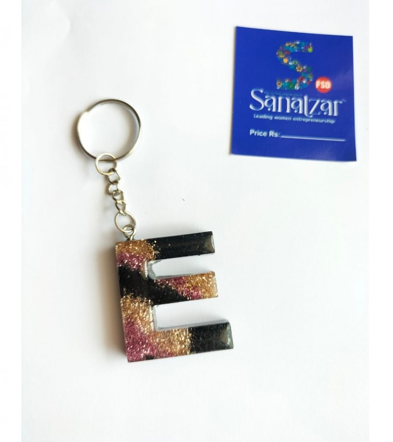 Key chain with letter E