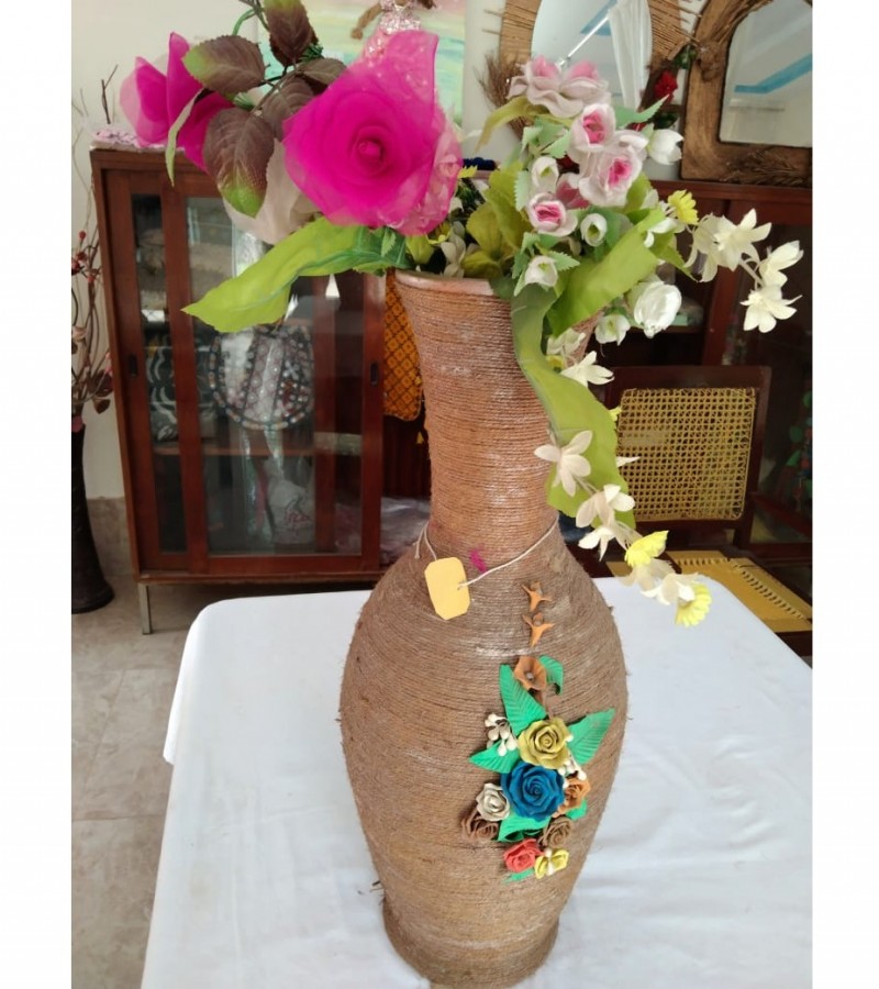 Hand made Floral Home Decor Vase