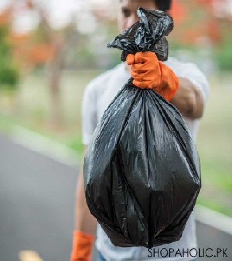 15/22/35 Pcs Black Garbage Bag Roll