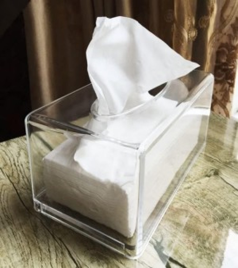 Rectangular Acrylic Tissue Box