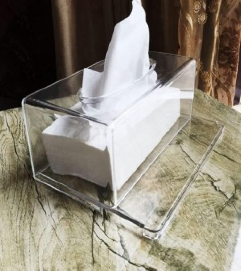 Rectangular Acrylic Tissue Box