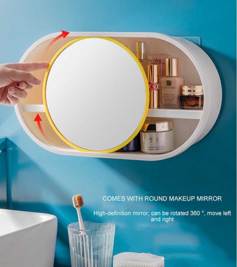 Self Adhesive Wall Mounted Case For, Wall Mirror Storage Box