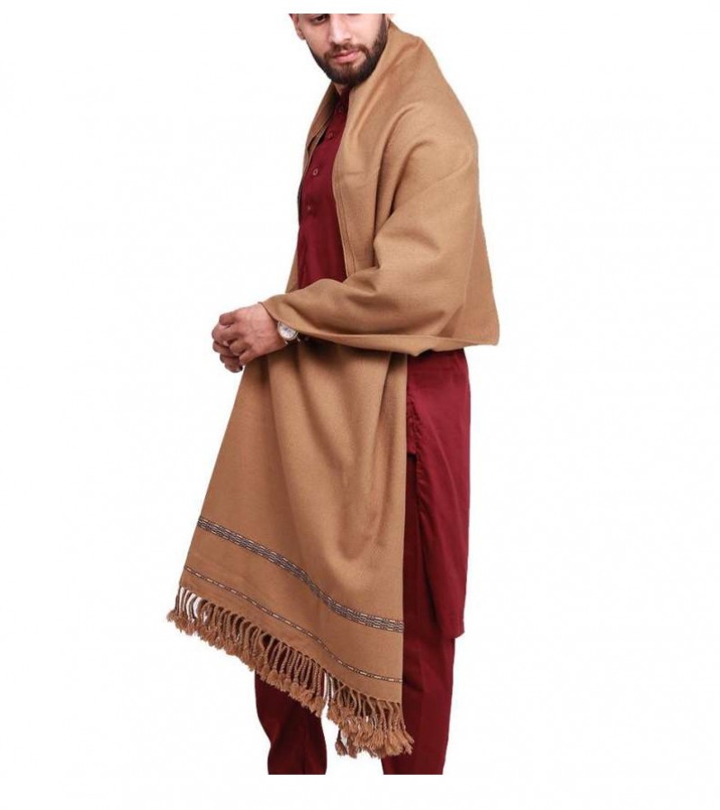 Shawl Pashmina Pure Acro-Woolen Shawl Kashmiri Dhussa For Men