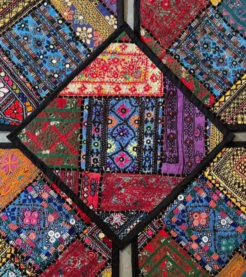 Traditional Handmade Cushion Covers For Sofa - Fancy Handmade Cusion Covers For Sofa - Pack of 5 Fancy