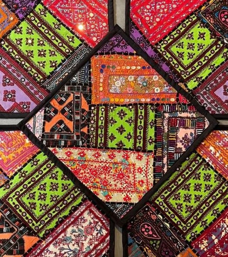 Traditional Handmade Cushion Covers For Sofa - Fancy Handmade Cusion Covers For Sofa - Pack of 5 Fancy