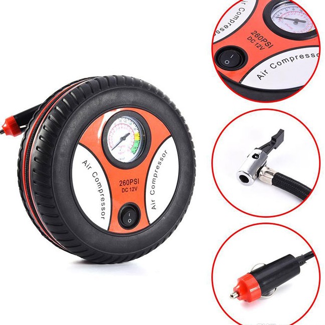 12 Volt Tire Air Compressor Pump Inflator