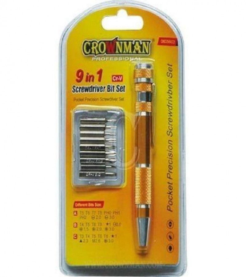 9 In 1 Precision Screwdriver Set