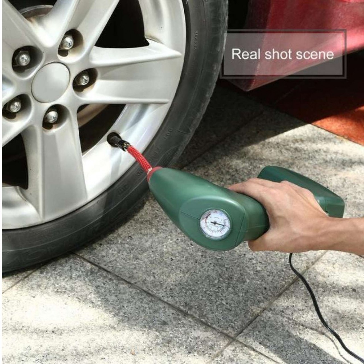 Air Dragon Portable Digital Display Screen Car Mini Air Pump