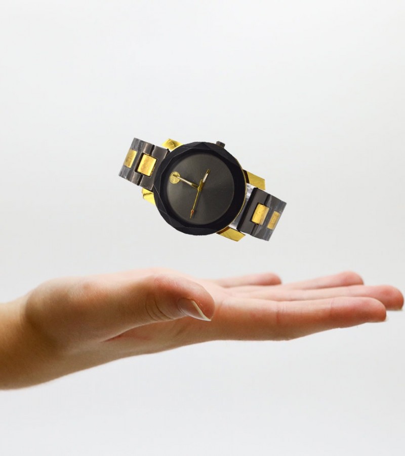 Attractive Black Dial Watch For Men