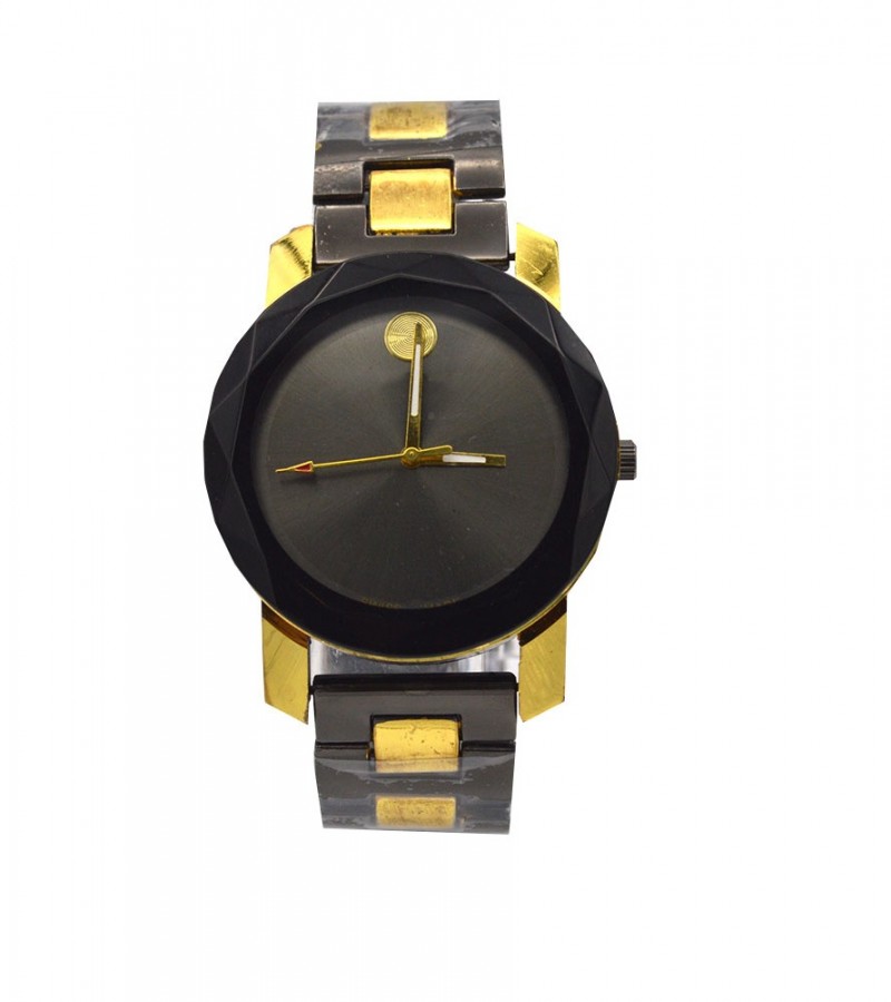 Attractive Black Dial Watch For Men