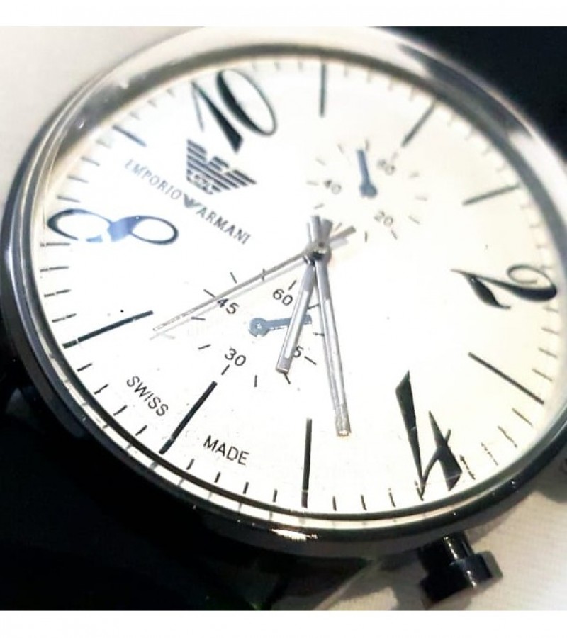 AW Collection Classic Fashion Elegant Chronograph Watch Casual Sport Leather Band Mens Watches