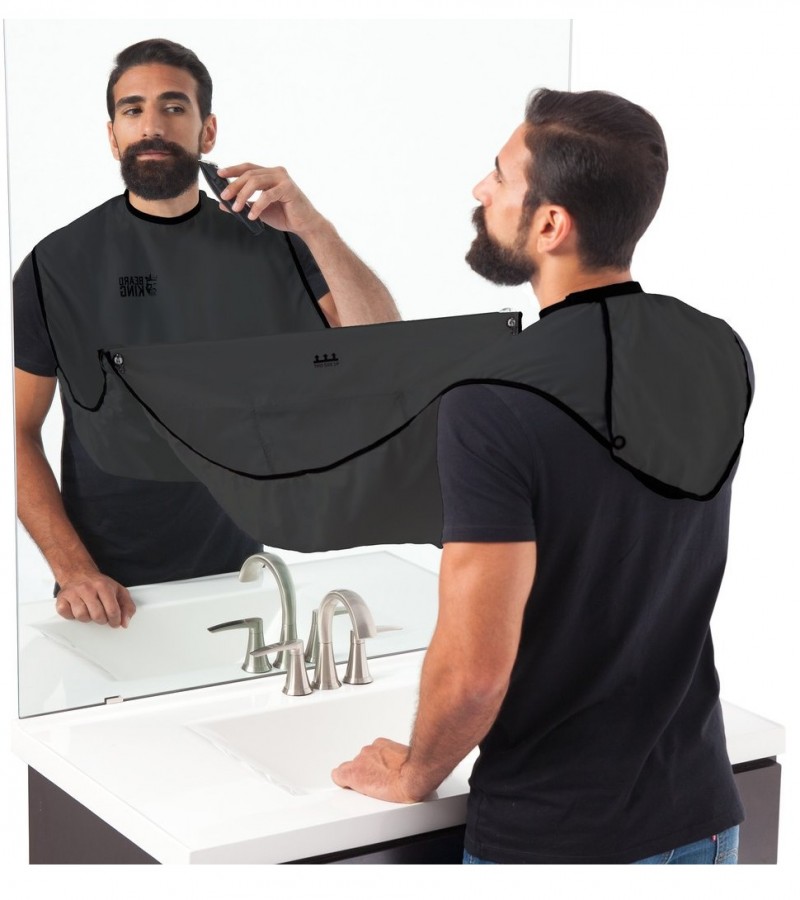 Beard Bib Black Shaving Grooming Apron