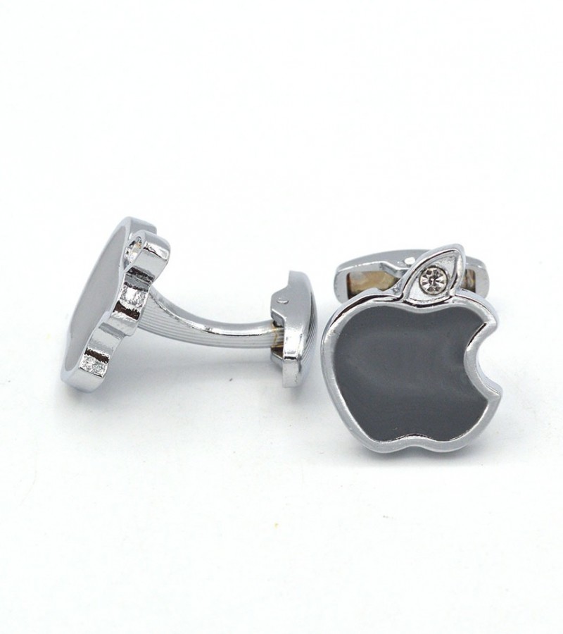 Black Apple Logo Cufflinks  MC1693