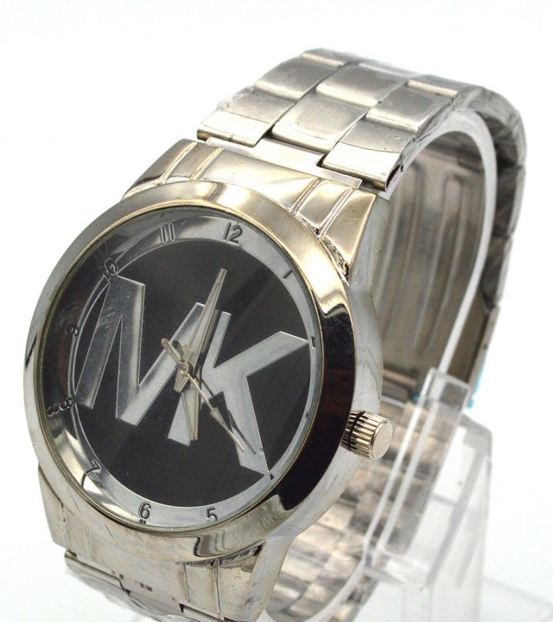Black Dial MK Watch For Men